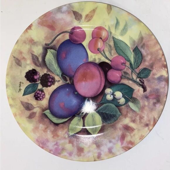 Set of 4 Email de Limoges Dessert Cheese Plates - Picture 2 of 7